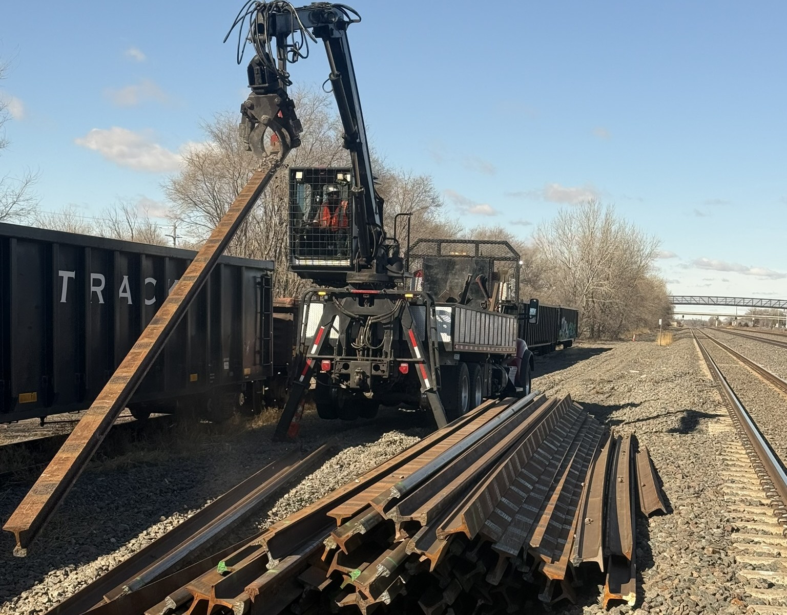 Active Track Material Retrieval, Removal, and Replacement - Omaha Track